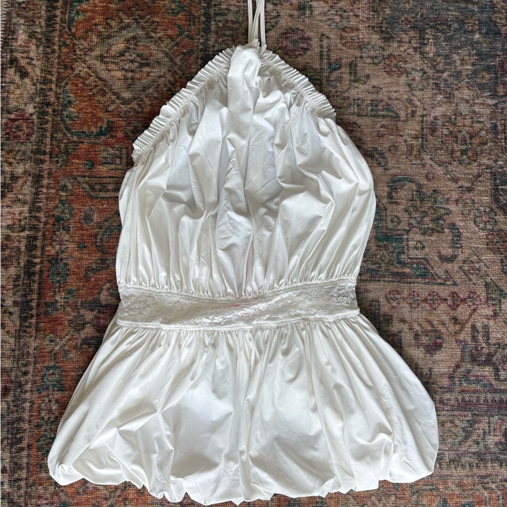 Edikted Aida Backless Bubble Mini Dress